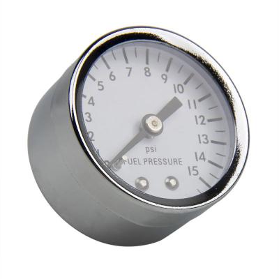 0-15 PSI 1.5 Inch Diameter Fuel Pressure Gauge for Carburetted