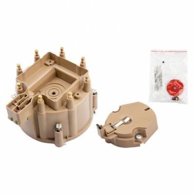 Tan OEM Replacement HEI Distributor Cap and Rotor Kit for 1974 to 1989 GM V8s